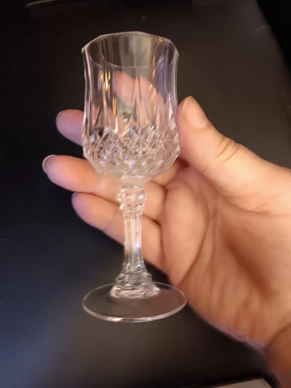 Vintage D' ARQUES LONGCHAMP CORDIAL GLASSES SET OF 4 RARE 4-1/2 inches tall!!!